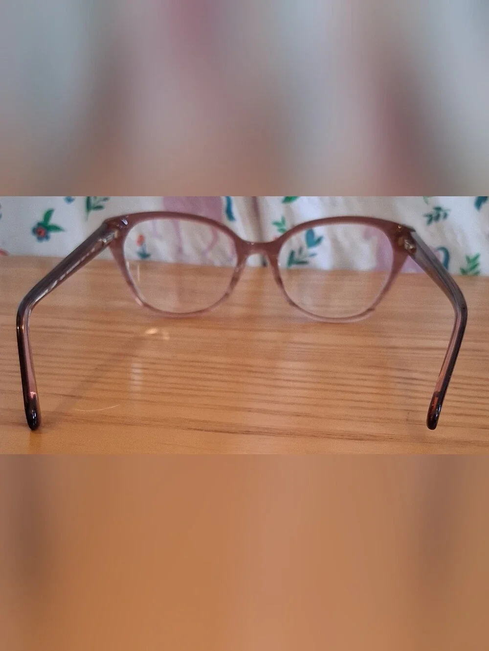EUC Draper James DJ5010 Blush Pink Gradient Cat Eye Everyday Glasses Frames